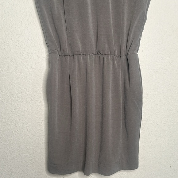 NWOT BLACK by Moussy Boat Neck Cap Sleeve Mini Dress Pockets in Khaki Sz 1 (US ) - Picture 5 of 14